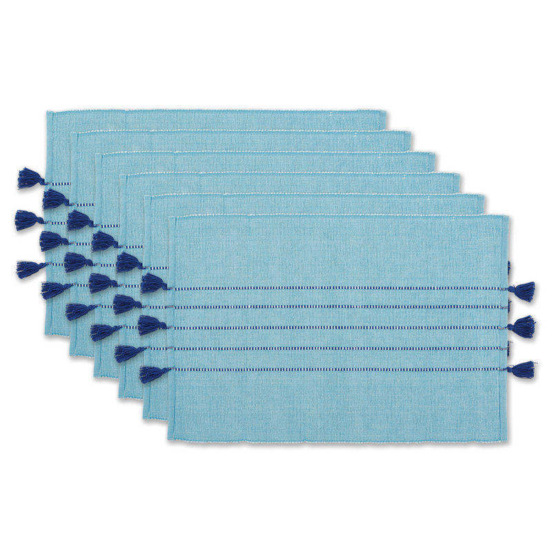 Ensemble de napperons en coton 6 pièces Thera