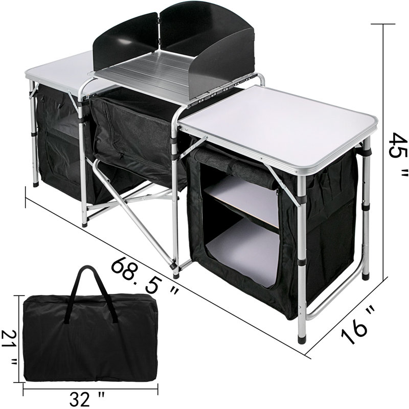 Tente de camping pliante, Noir