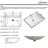 Ada Compliant  20" x 15" Rectangular Undermount Bathroom Sink in White Ceramic with Overflow