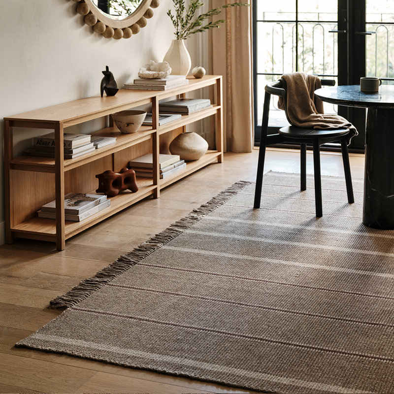  Toluca Striped Wool Area Rug, Runner 2'6" x 8'