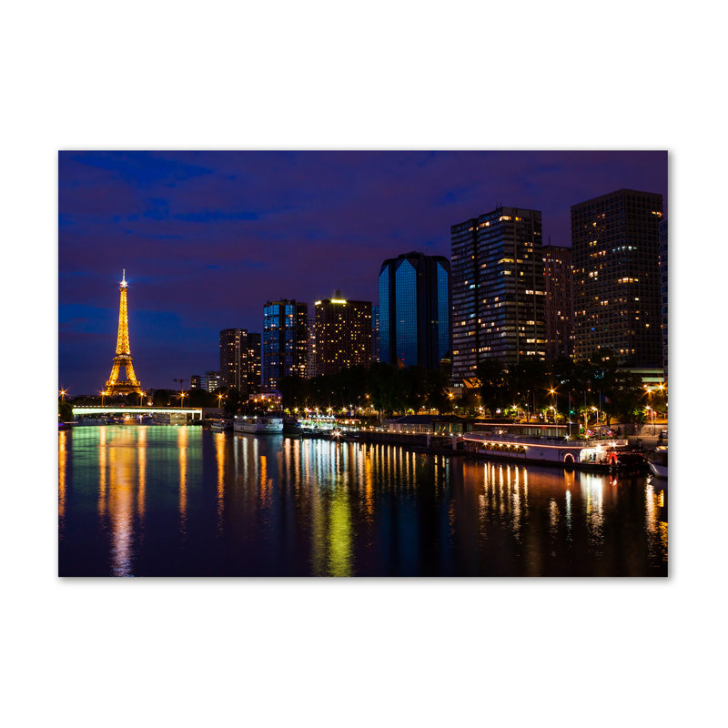 Paris By Night - Print, Canvas, 70cm H x 140cm W x 2cm D