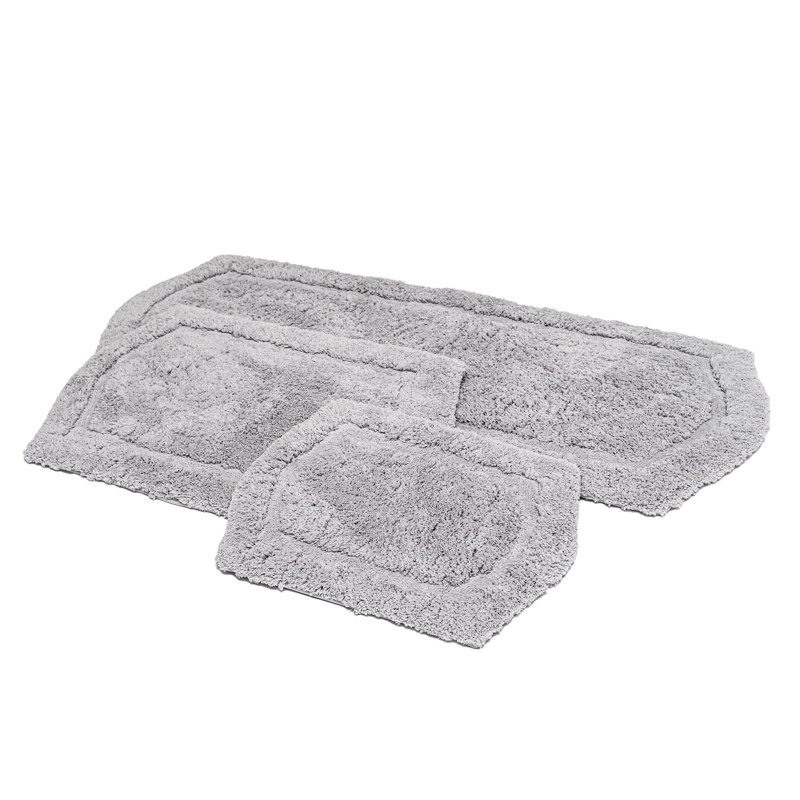 Florac Non-Slip Bath Rug, Silver