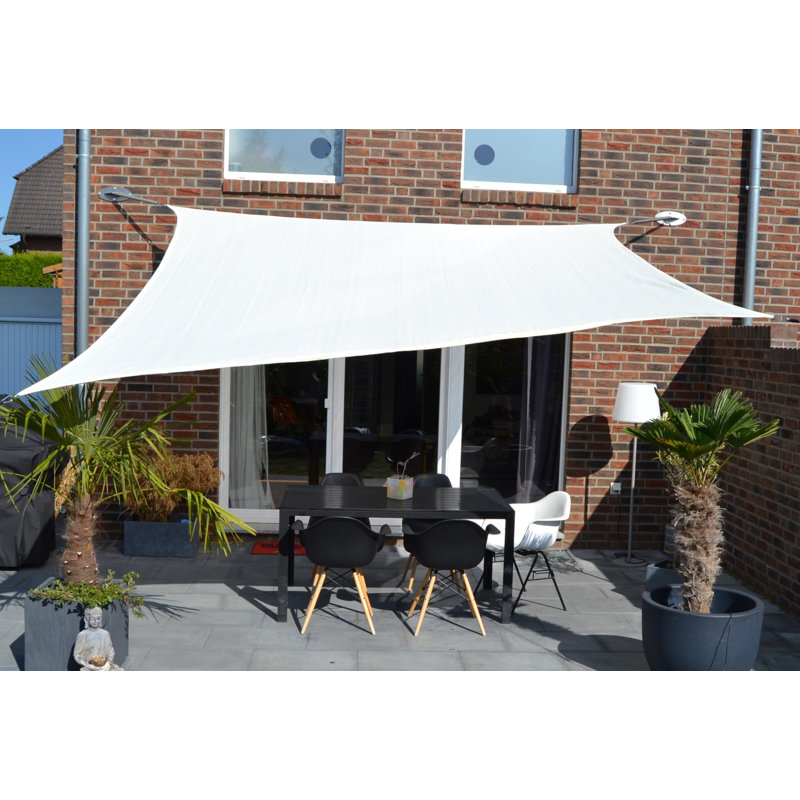Concave Sun Shade Anthracite 300 x 250cm, White