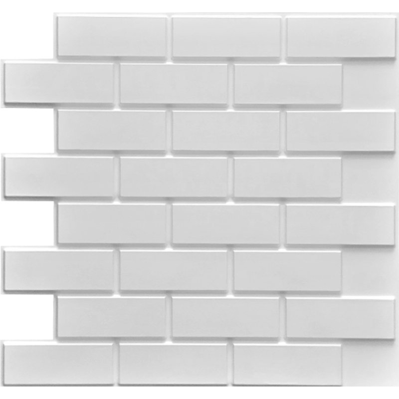 23" x 23" Wall Paneling, White