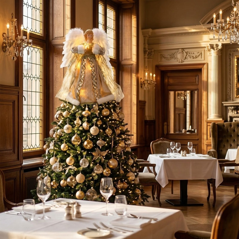 30 cm Polyester Shatterproof Tree Topper
