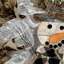 Couronne d'hiver bonhomme de neige rustique