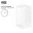 Marigold 18" L x 14" W x 5" H Rectangular White Matte Stone Vessel Bathroom Sink with 12" H Faucet