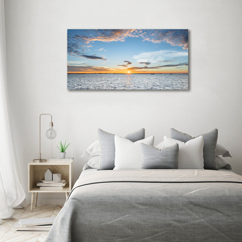 Twilight By The Sea - Wrapped Canvas Print