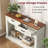 47" Console Table, 2-Tier Entryway Table with 2 Storage Drawers