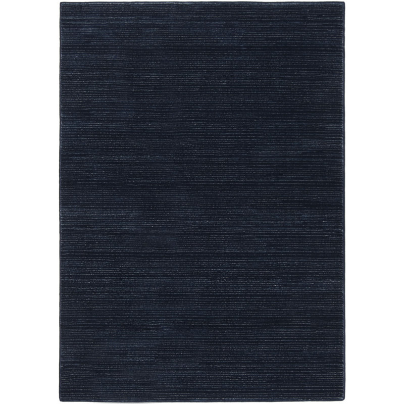 Tapis d'intérieur bleu marine Arneshia, Rectangle 6 pi x 9 pi