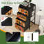 Commode 4 tiroirs pour chambre à coucher Palmiers tropicaux sans coutures et petite commode orange Papercut pour organisateurs de placard avec commode