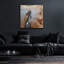 Art mural en verre épique «Redtail Hawk» par Jim Brune, 36 po x 36 po