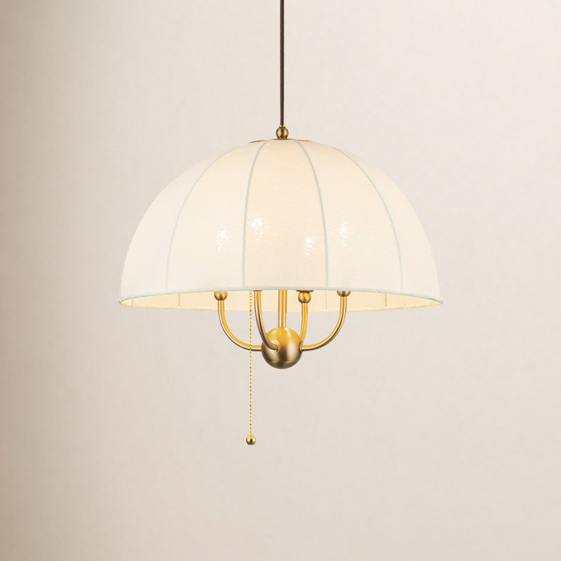 Luminaire suspendu Tuscany, Doré, H 87,25 po x l 18 po x P 18 po