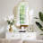 Asymmetrical Metal Framed Wall Mirror-1530357116-1530357115