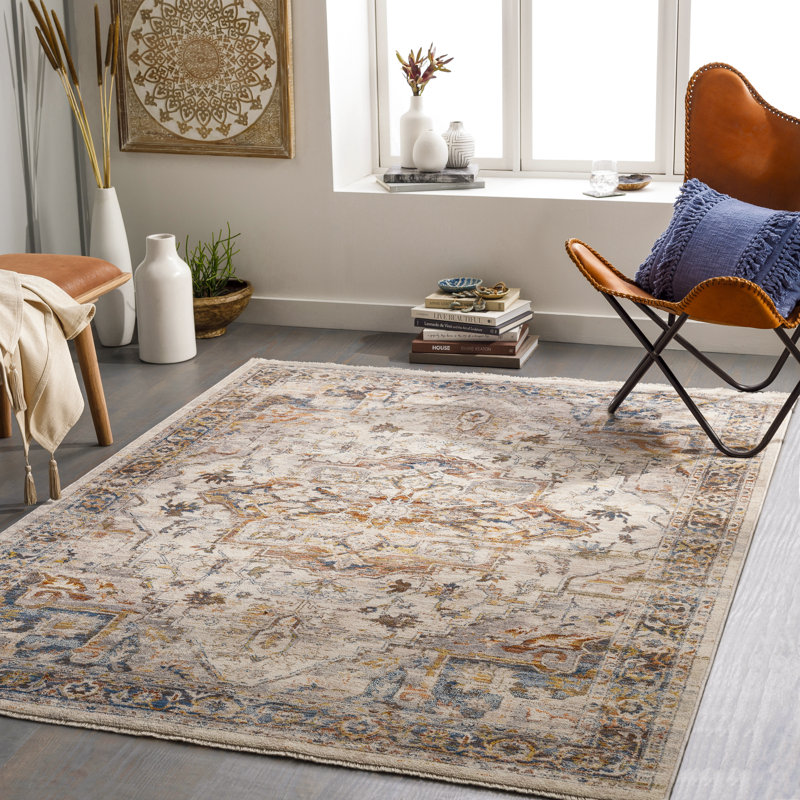 Tapis oriental tissé à la machine Aderholt, Tapis de couloir 2 pi 7 po x 9 pi