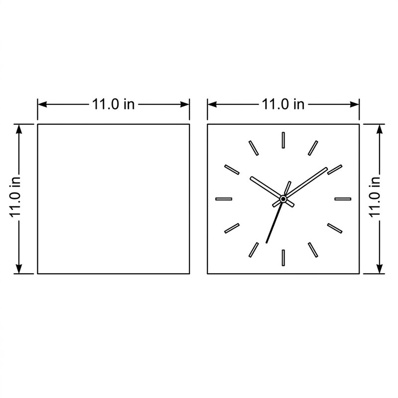 Horloge murale 2 pièces Golden Hour Diptych