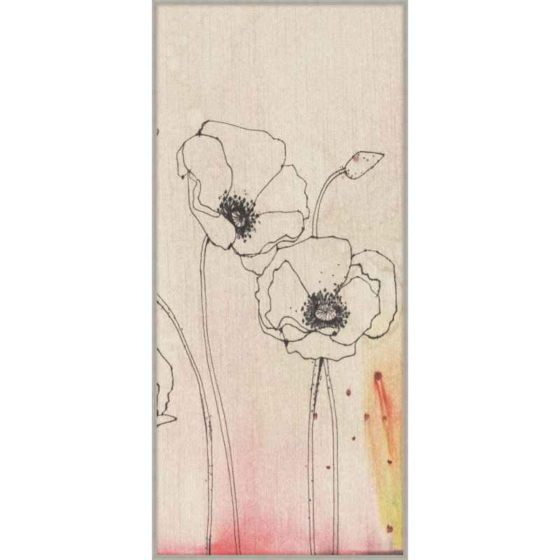 Poppy Blooms 2 Print, 38.75" H x 24.75" W
