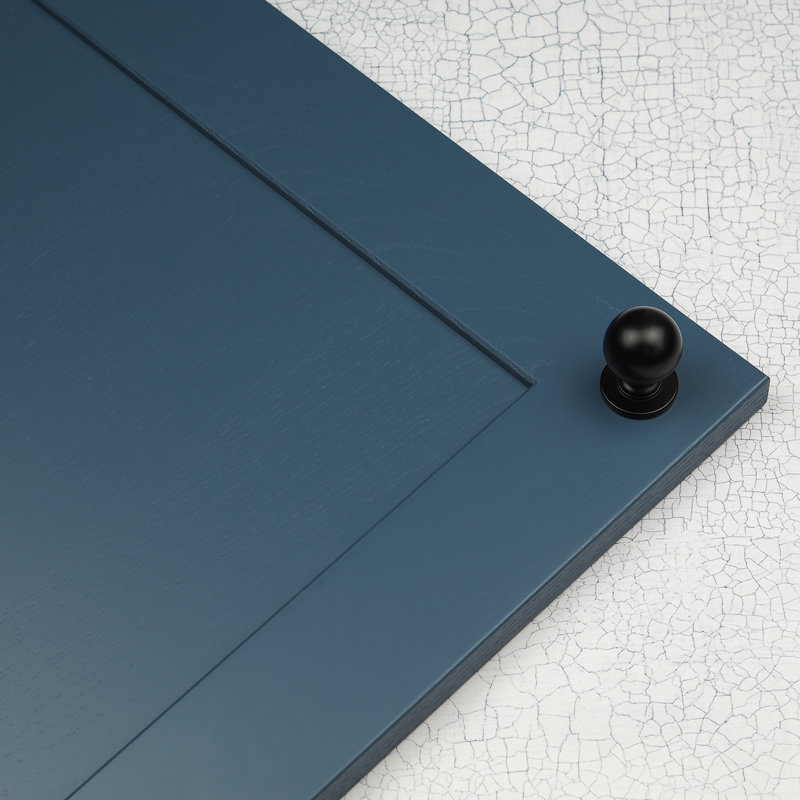 Matt Black Handles & Coordinating Knob, 31mm Knob