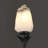 Hurltn 1-Light Dimmable Wallchiere with Frosted Geometric Glass Shade Wall Sconce-975995445