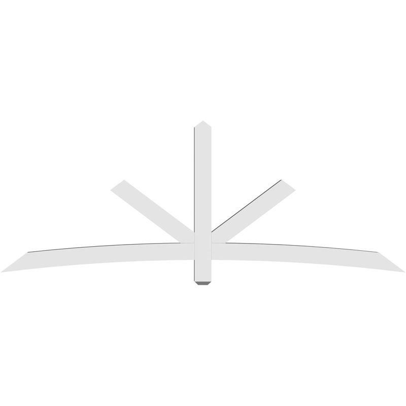 Support de pignon Alberta Alberta, H 36 po x l 96 po (pas: 9/12), P 4 po x F 4 po, PVC