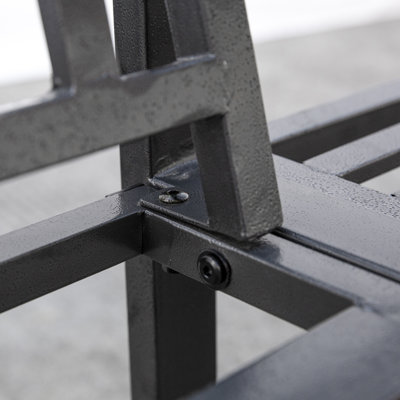 Banc en acier tête-à-tête
