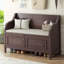 Banc de rangement rustique multifonctionnel (espresso)-698614437