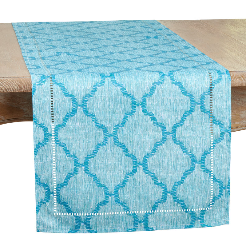 Table Runner, 108" x 16", Turquoise