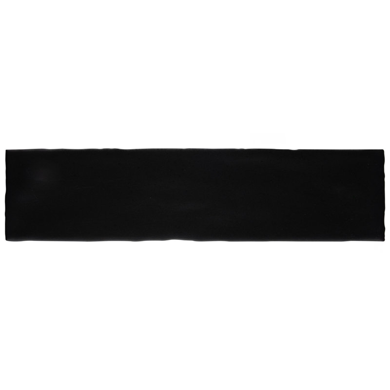 Castillo 3" X 12" Ceramic Subway Wall Tile, Black