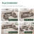 Brizzia 10 - Piece Upholstered Sectional Curved Arm  With Storage-1176487292