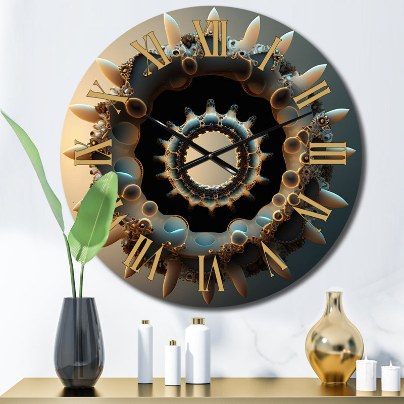Horloge murale 3D Fractal UniverseI, Moyenne