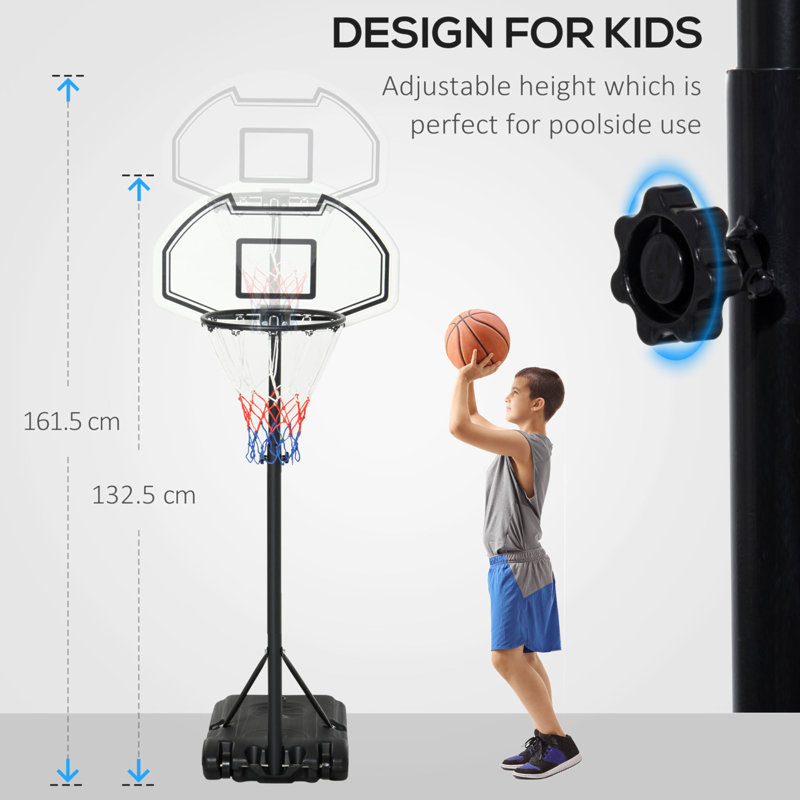 Système de basketball portatif Aosom