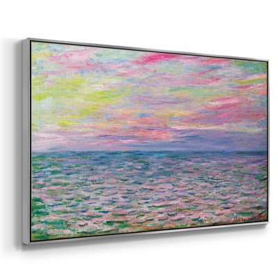 Coucher de soleil sur la mer à Pourville, 1882, reproduction d'art sur toile