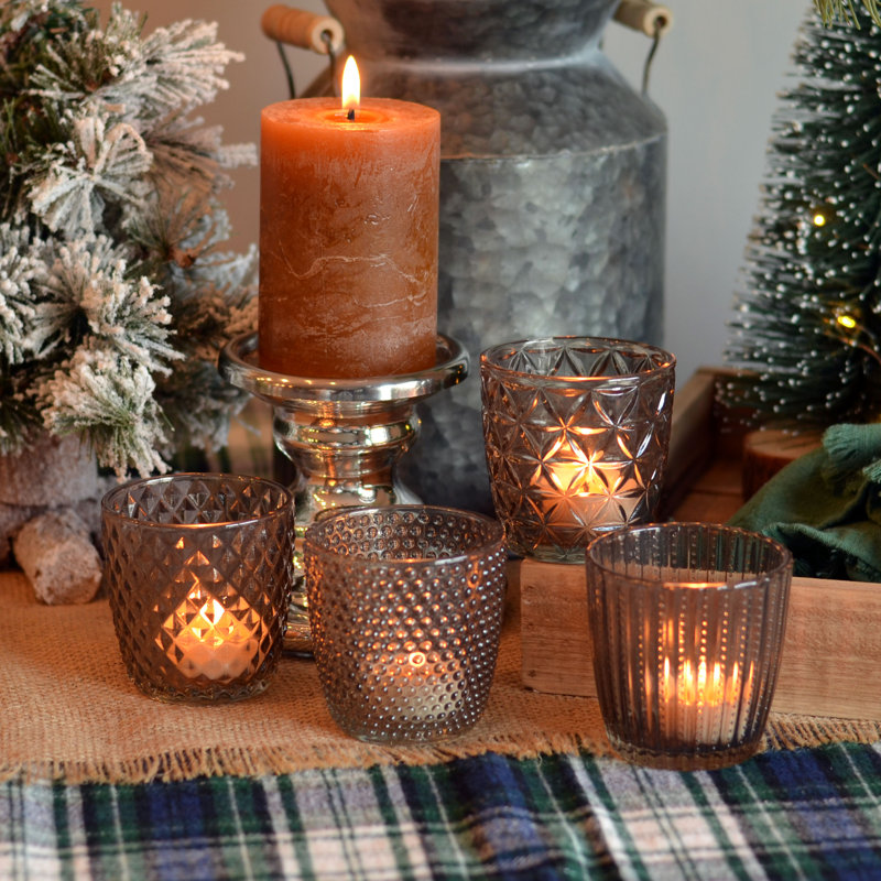 Porte-bougies Chubby Votive, Gris