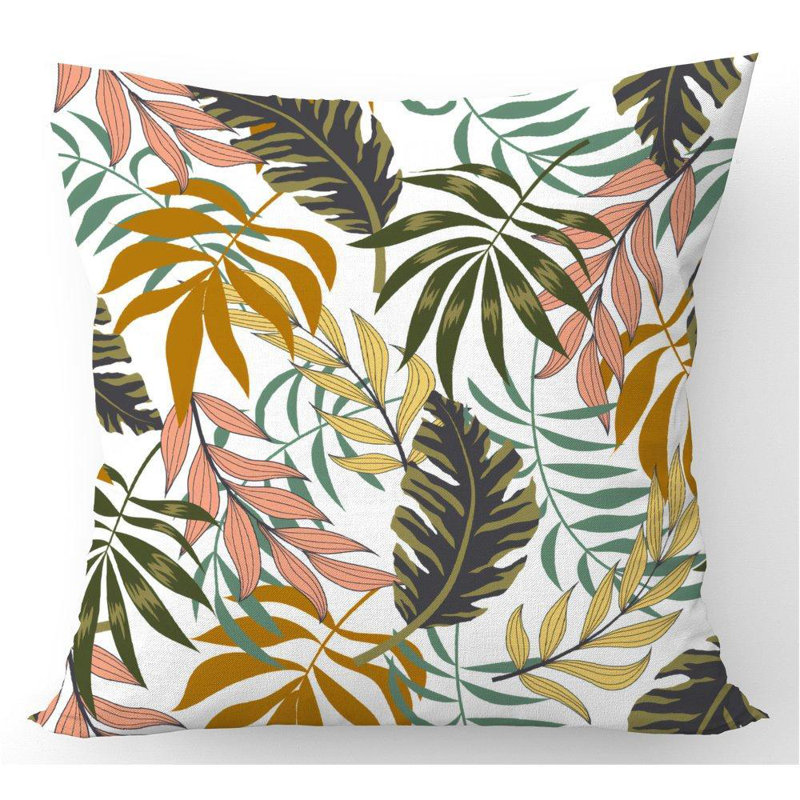 Ecole Floral Square Cushion