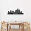 Décoration murale en bois Detroit City Skyline-370574070-370574065