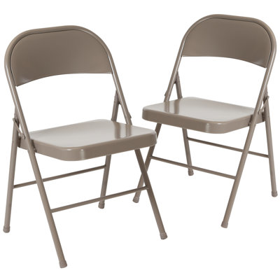 Chaise pliante en métal Oliverson