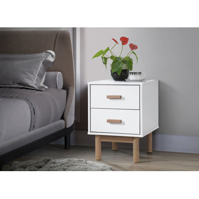 Lexys 40cm W Manufactured Wood Bedside Table