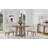 McGuire Dining Table Solid Mindi Wood with Interlocking Beam Base