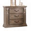 Table de chevet en bois massif luxueuse à finition chêne vieilli 1Pc