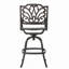 Tabouret de bar pivotant en fonte d'aluminium
