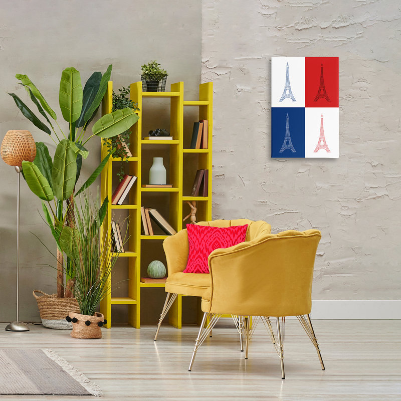 «France Flag Eiffel Tower» par Martina Pavlova, H 24 po x l 16 po