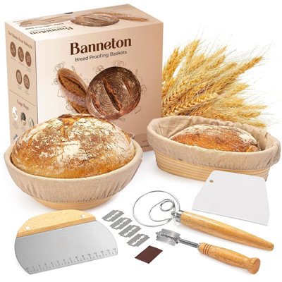 Ensemble de paniers et paniers à pain Banneton