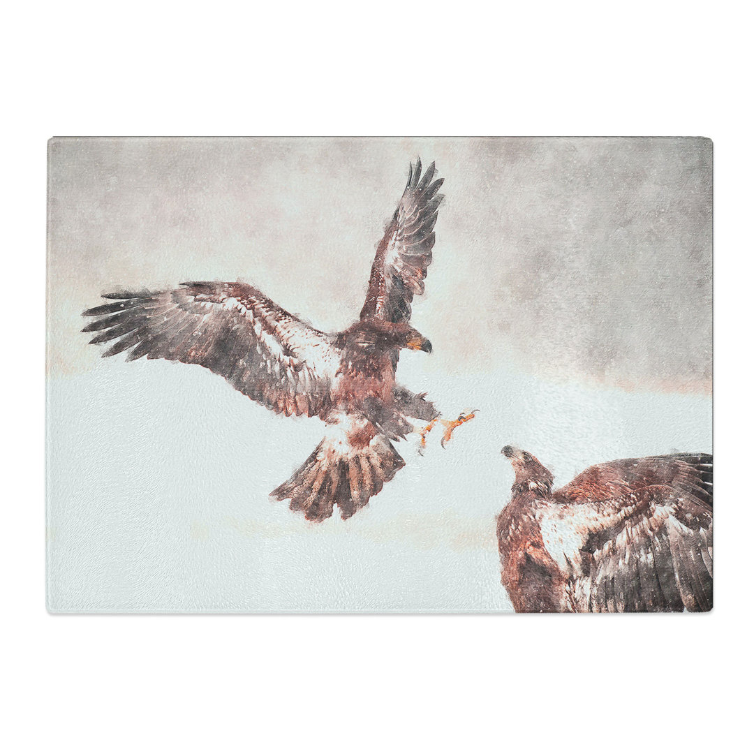 Tempered Glass Eagle Attack Chopping Board