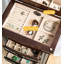 Armoire à bijoux multifonctionnelle en bois massif de style européen-1559591194