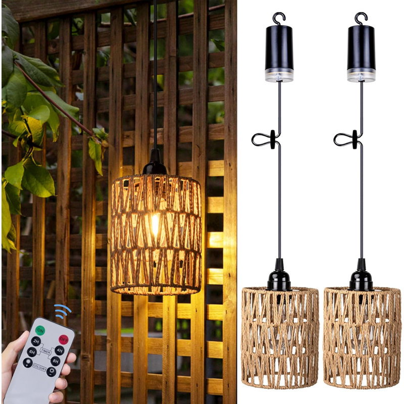 Luminaire suspendu d'extérieur câblé 6 po