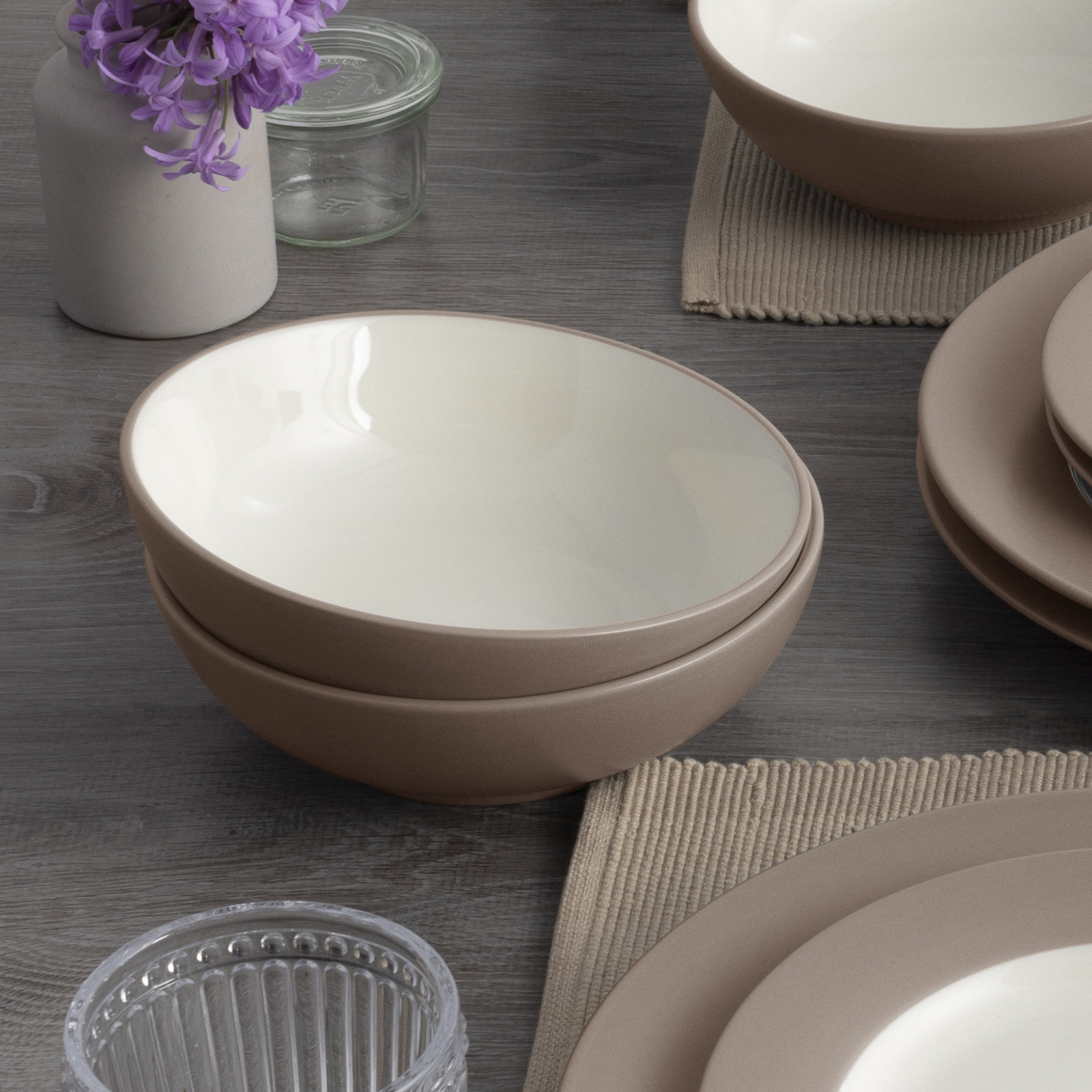 Colorwave Stoneware Cereal Bowl, Clay