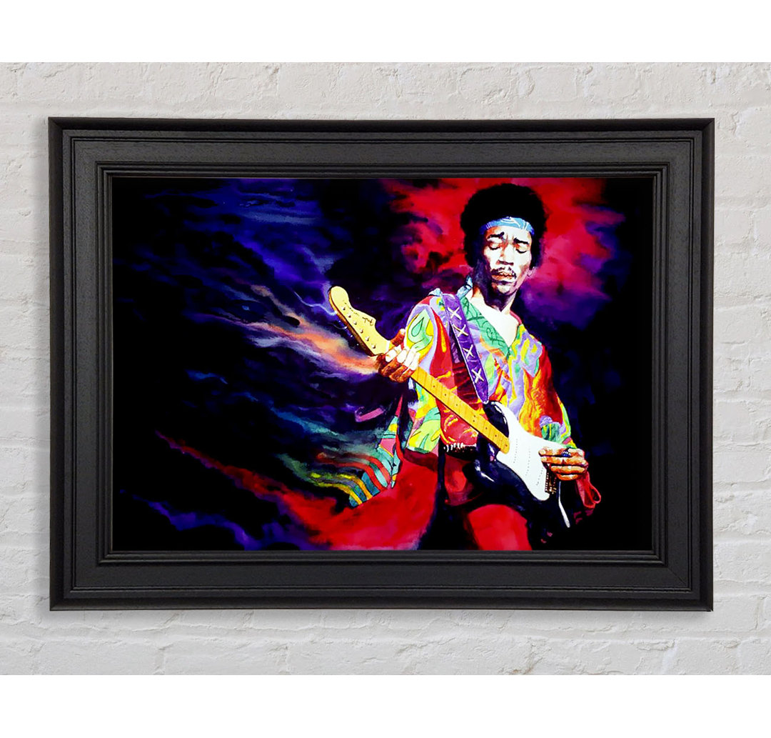 Jimi Hendrix Lightning Fast - Druck