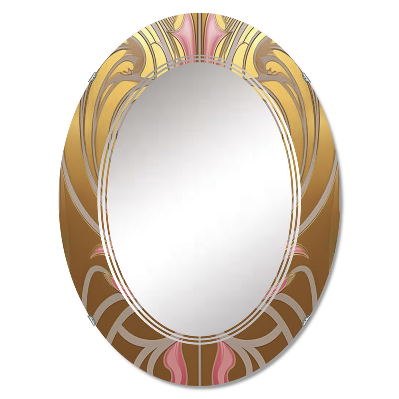 Gianick - Miroir mural moderne ovale, 30 po x 20 po