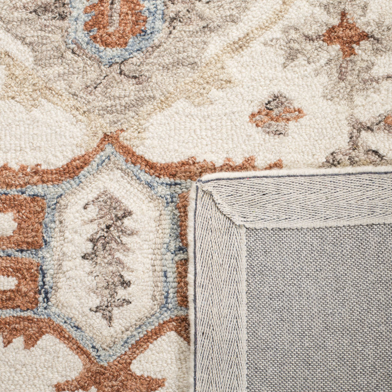 Zimmer Hand Tufted Wool Oriental Rug, Rectangle 4' x 6'