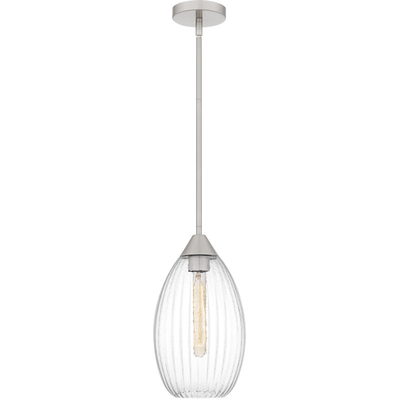 Mini-luminaire suspendu 1 lumière Elenny, Nickel brossé